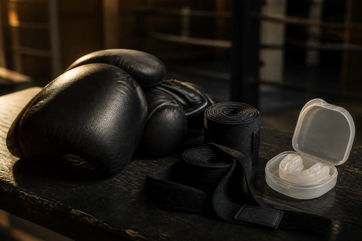 Gants, bandes et protege-dents : l'equipement reel d'un debutant